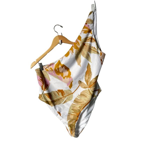 Baiia Summer Bahamas One Shoulder Swimsuit Womens 24 One Piece Beach Resort - Picture 1 of 8